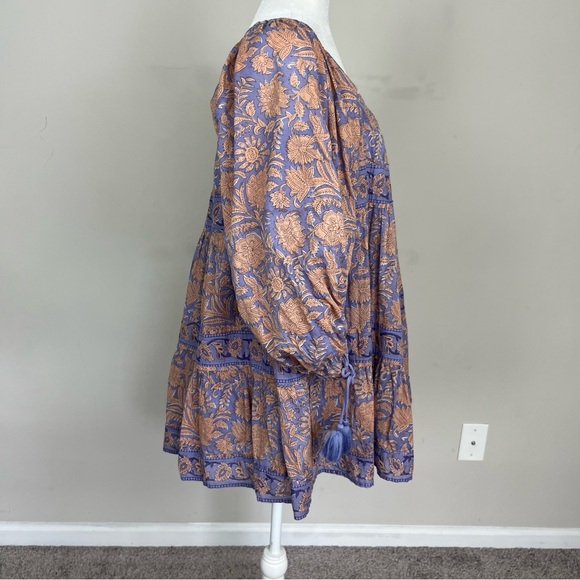 CLEOBELLA HATTIE MINI DRESS IN PURPLE SIZE XS 100% COTTON - Picture 8 of 13